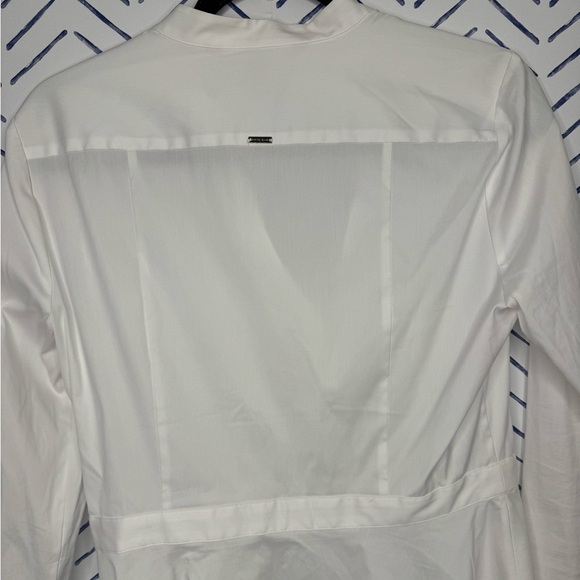 White House Black Market White Button down Blouse Size 6 - Picture 6 of 7